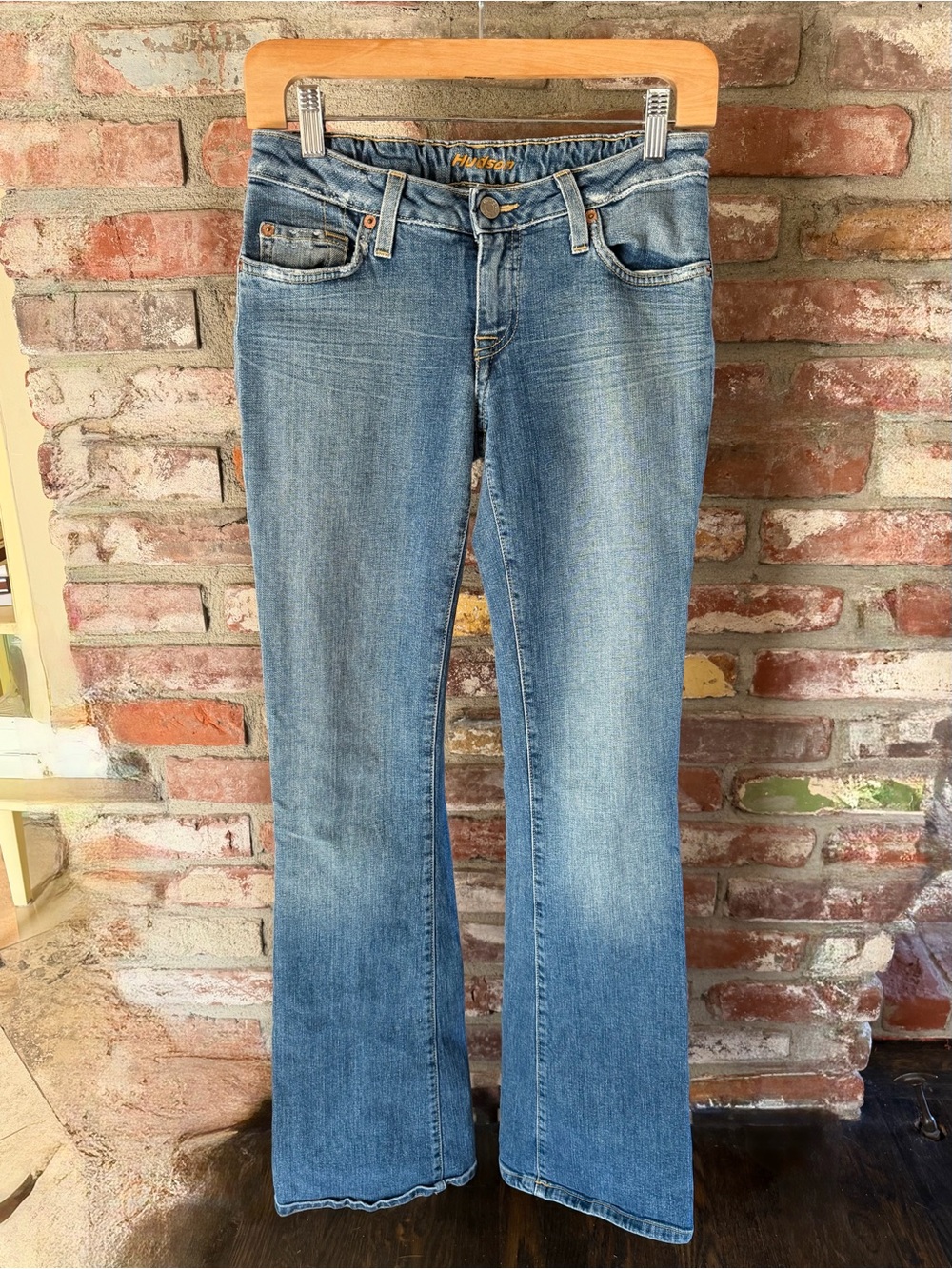 Hudson Jeans Women’s Bootcut Jeans with Zipper Back Pockets